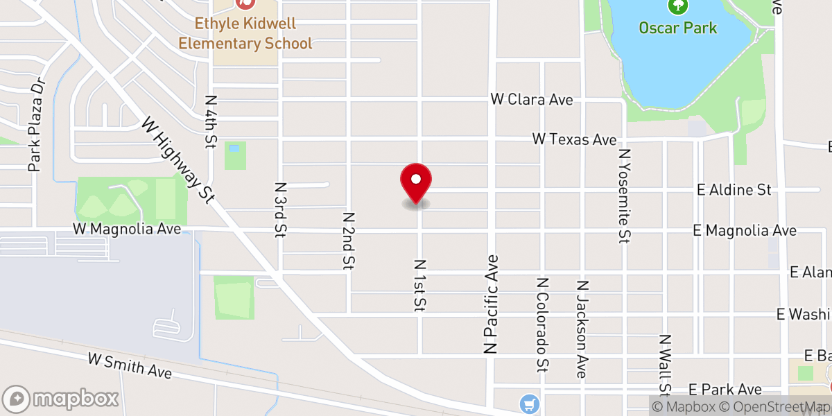 Map showing location of United Pentecostal Church