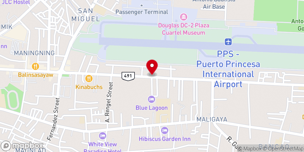 Map showing location of Free Will Baptist Christian School