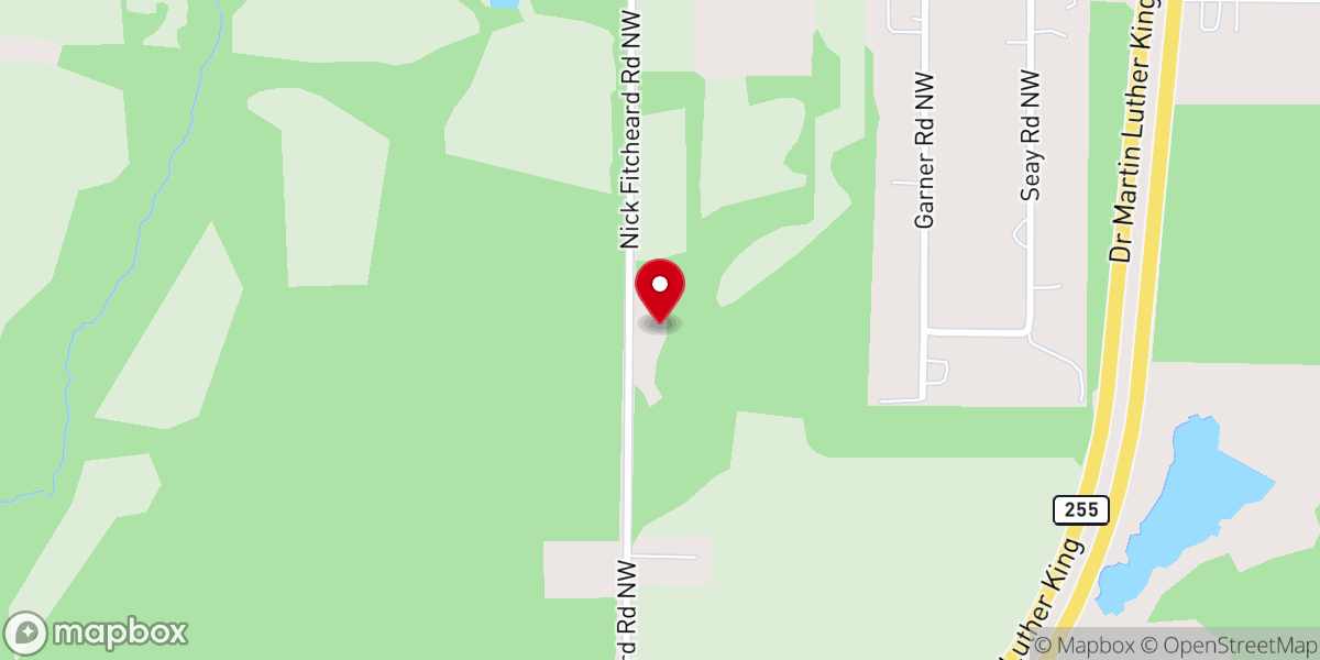 Map showing location of Conley Chapel Christian Methodist Episcopal Church