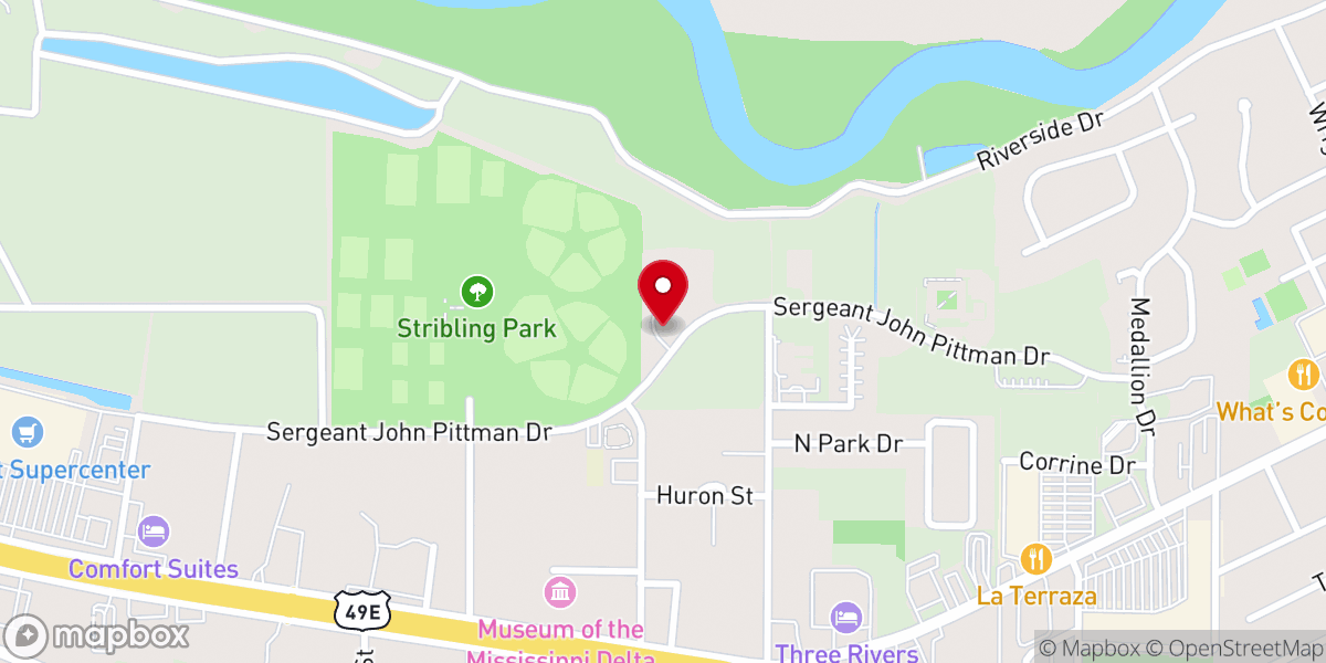 Map showing location of Greenwood Church of God - New 2020