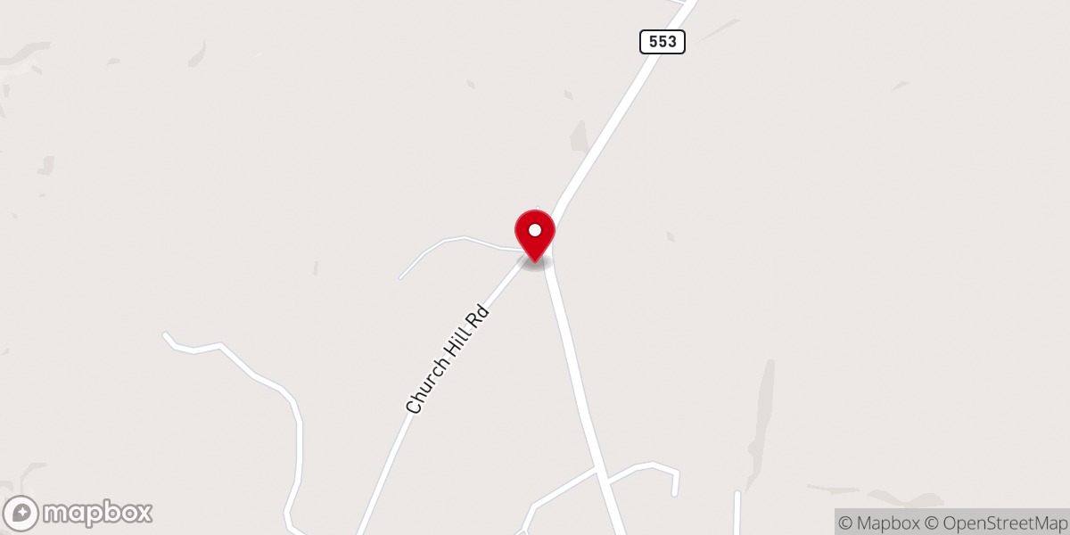Map showing location of Christ Church