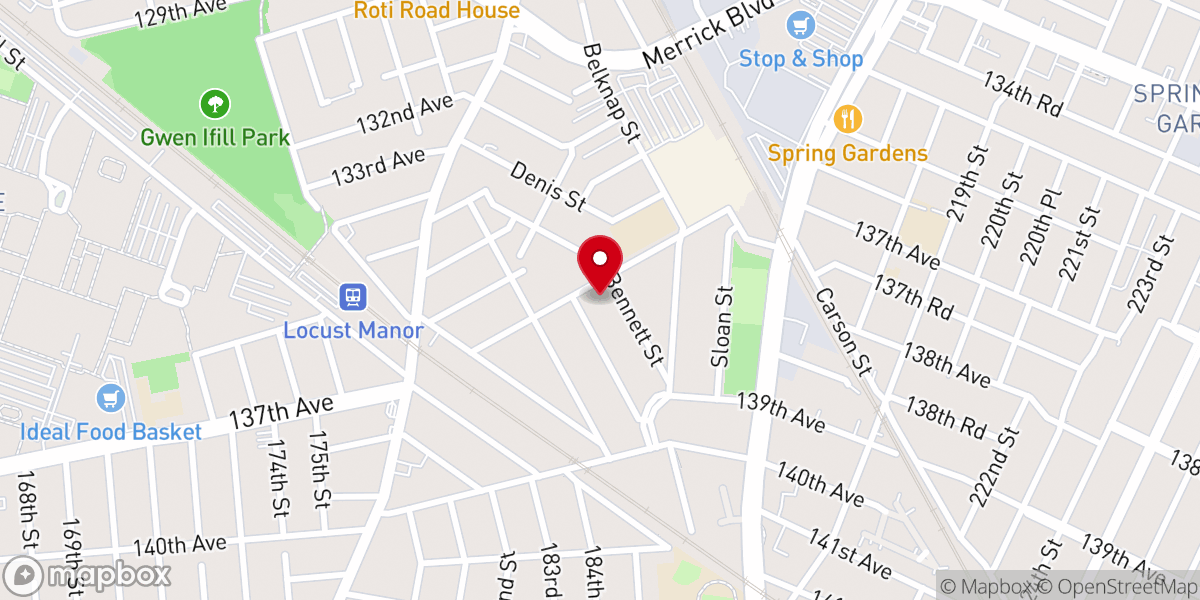 Map showing location of Grace Moravian Church