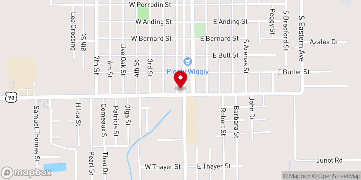 Map showing location of Rayne Realty Co Inc