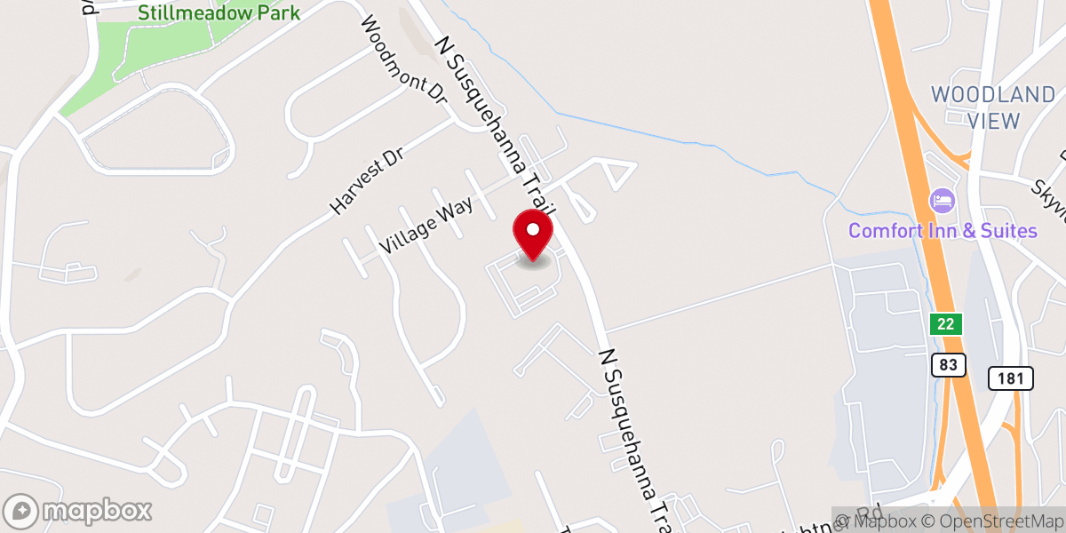 Map showing location of Redemption International Ministries, York