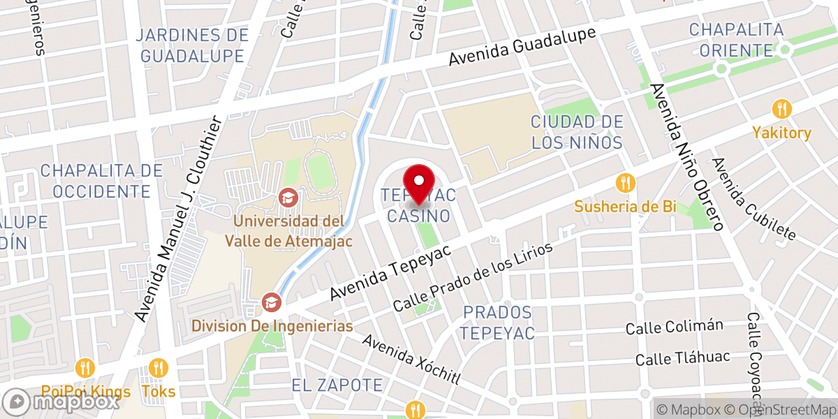Map showing location of Iglesia Familiar Cristiana