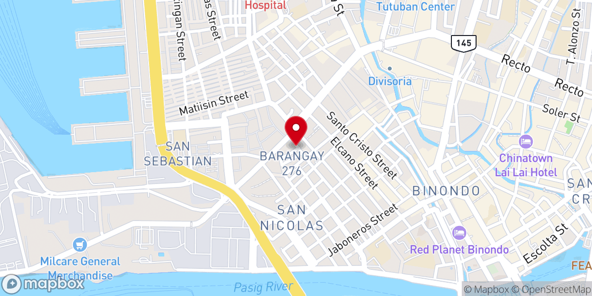 Map showing location of Nuestra Señora de la Soledad Parish (Archdiocese of Manila)