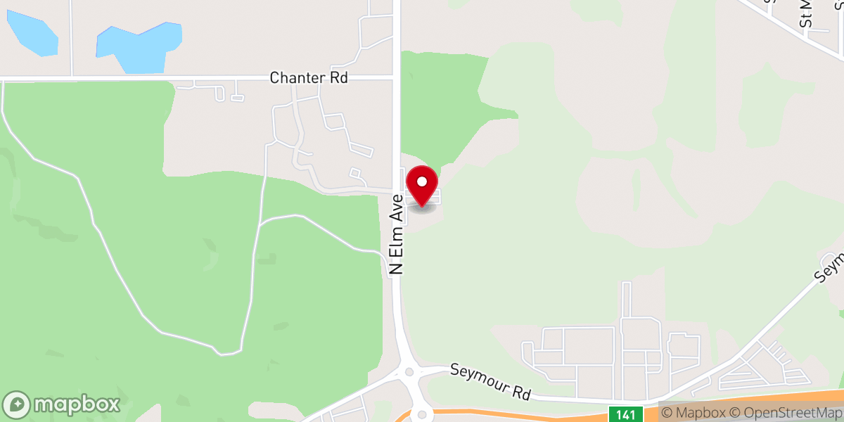 Map showing location of Loomis Park Church