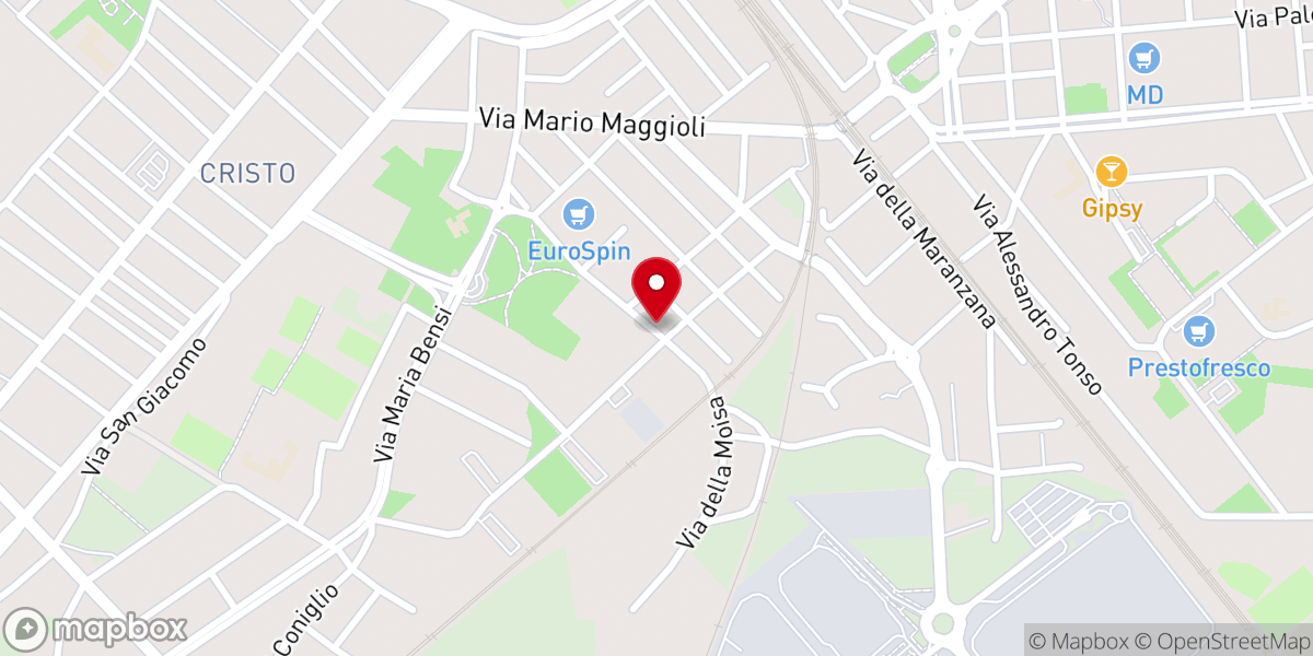 Map showing location of Sorgente di Vita Alessandria