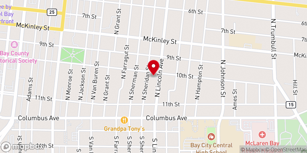 Map showing location of Immanuel Lutheran Church
