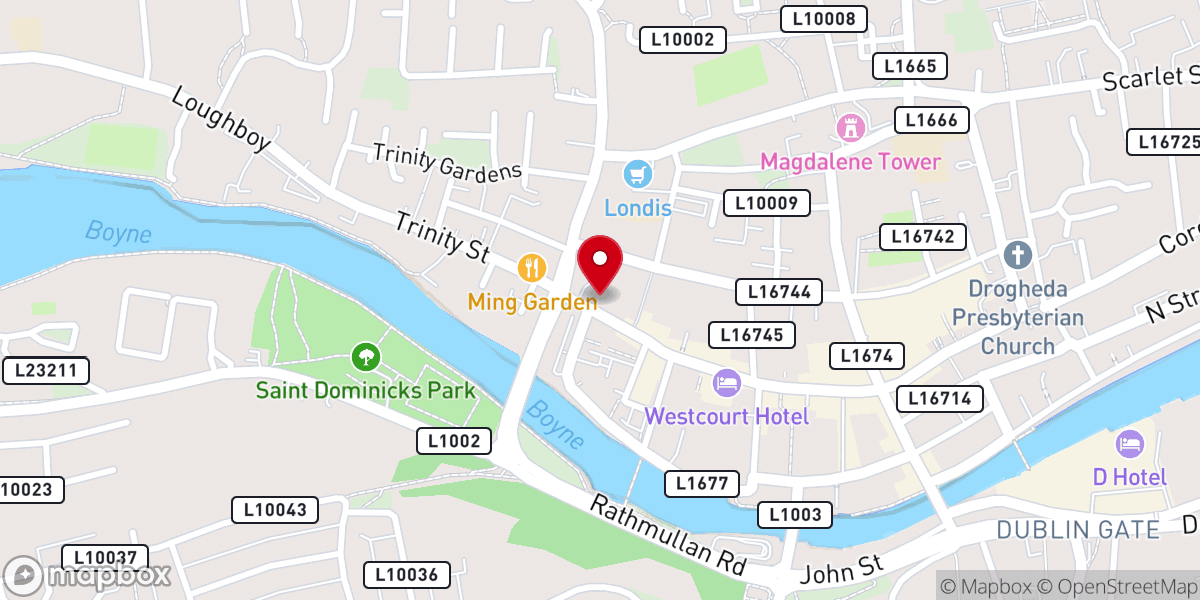 Map showing location of Gleesons
