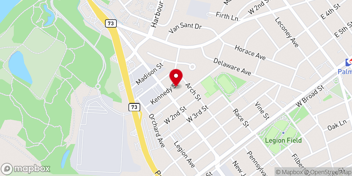 Map showing location of Miller's Temple Church of God