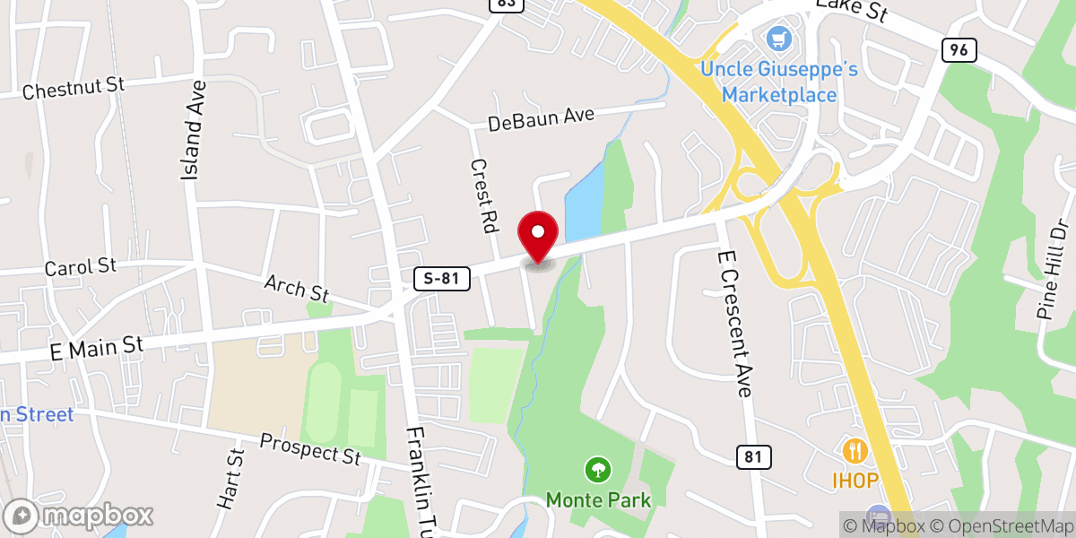 Map showing location of Keep The Faith