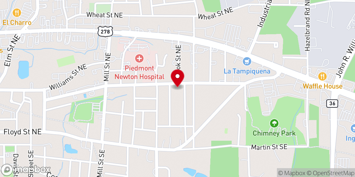 Map showing location of Covington Church of God