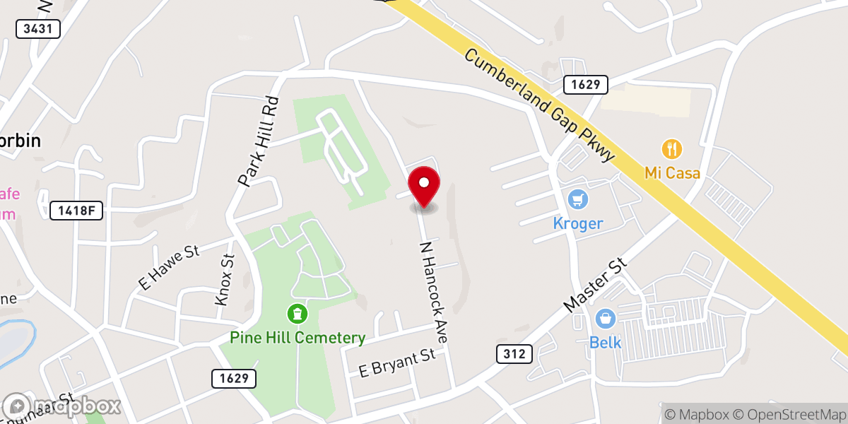 Map showing location of United Pentecostal Church