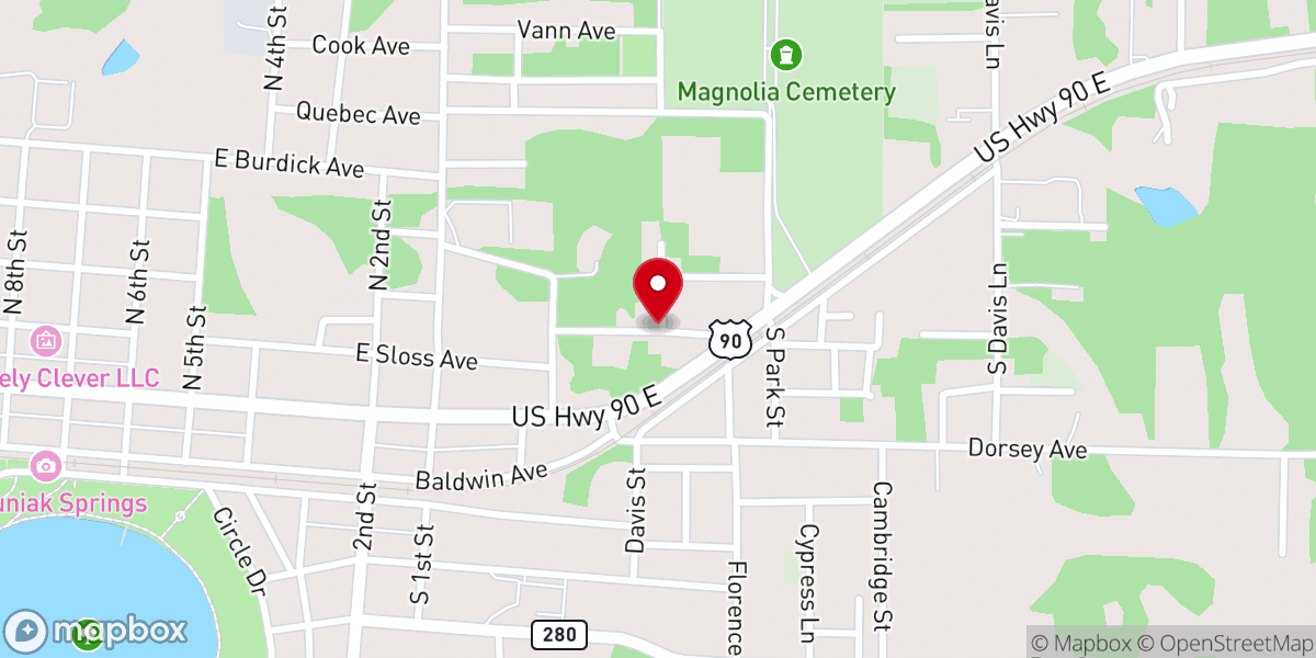 Map showing location of St Joseph Ame Church