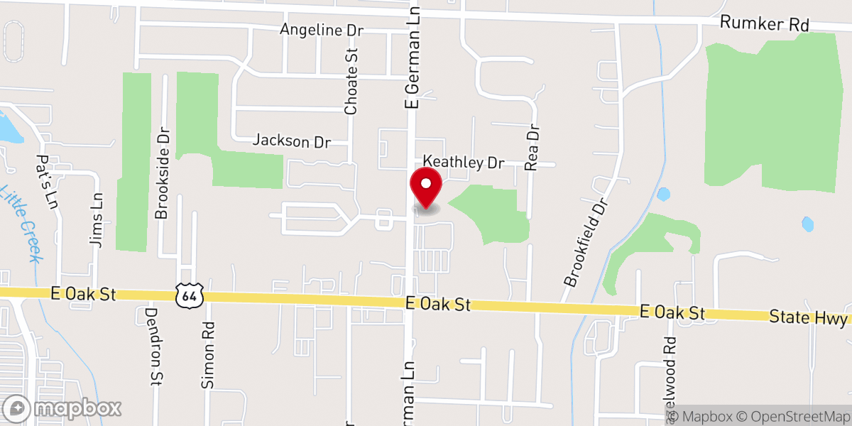 Map showing location of North Arkansas Church of the Nazarene