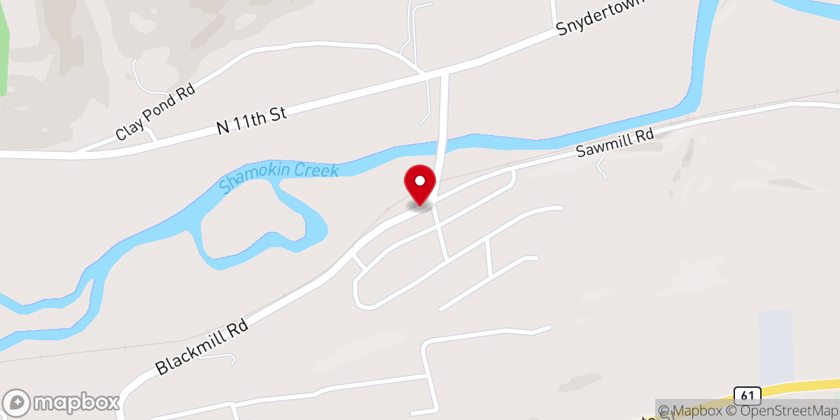 Map showing location of Black Mill Chapel