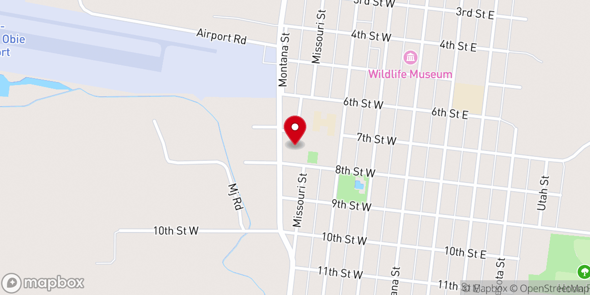 Map showing location of St. Gabriel's Catholic Church