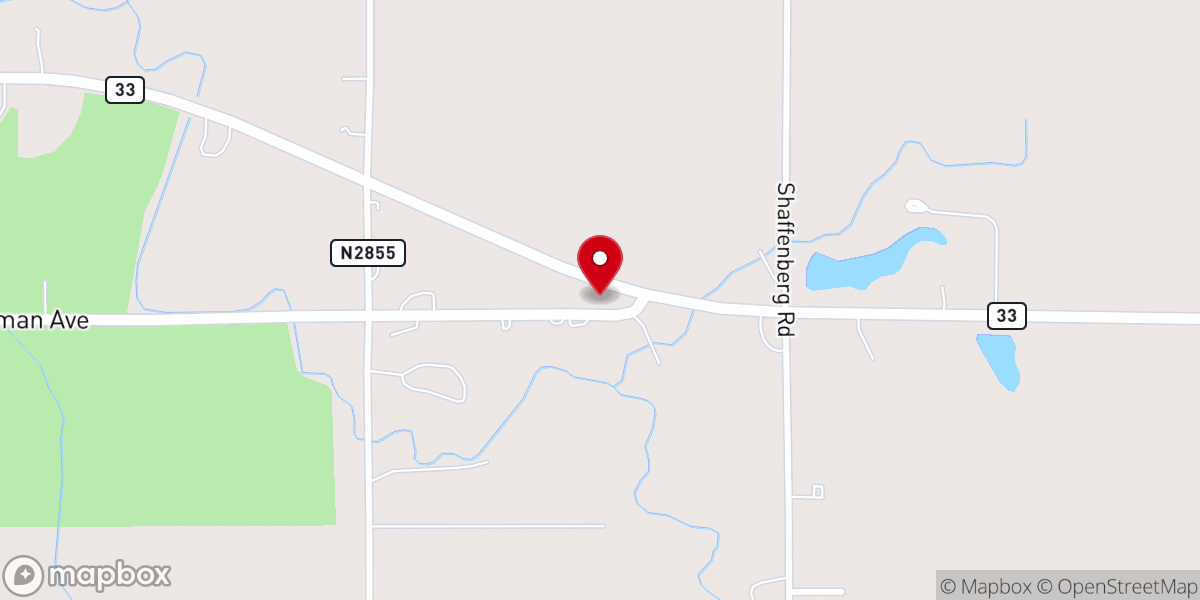 Map showing location of Central Baptist Association