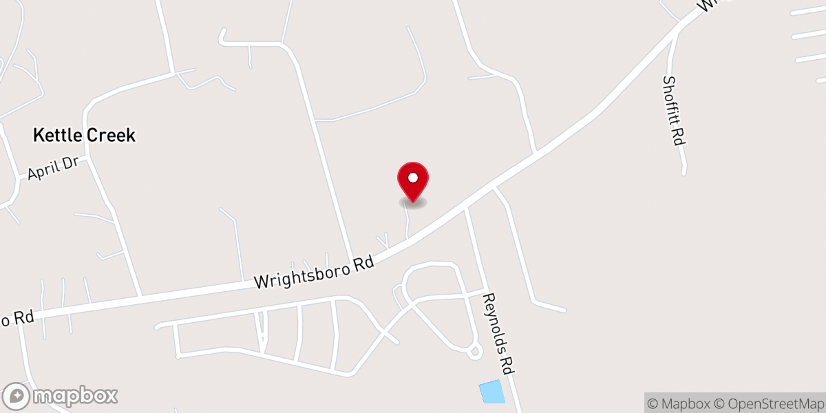 Map showing location of Grovetown Korean-English Seventh-day Adventist Church