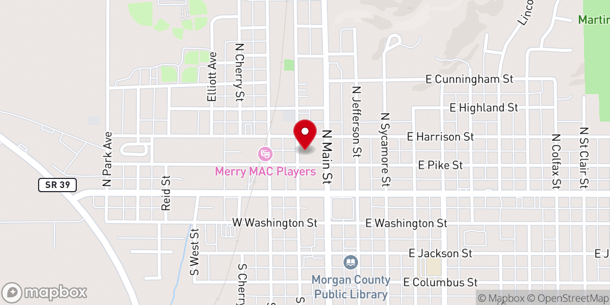 Map showing location of Churches In Mission Food Pantry