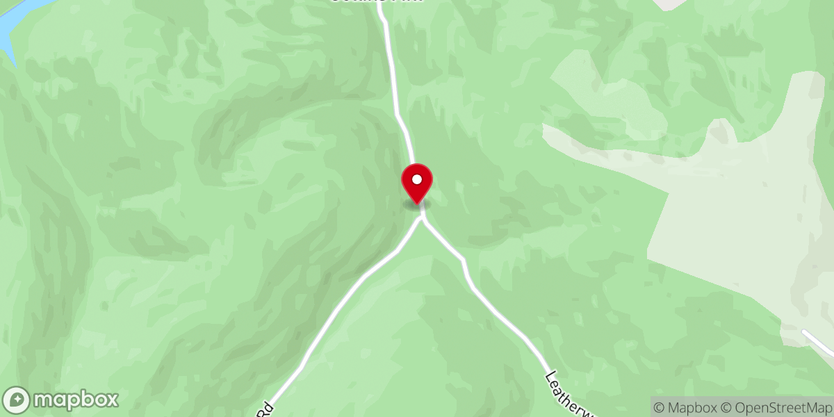 Map showing location of Leatherwood Baptist Church