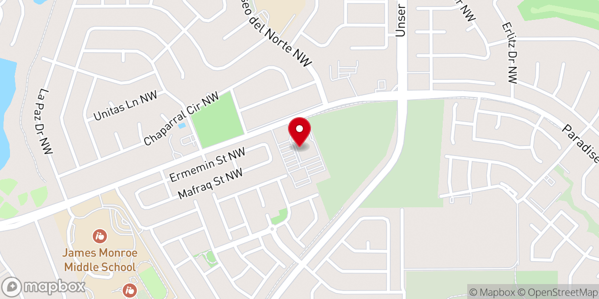 Map showing location of St. Jude Thaddeus Catholic Church