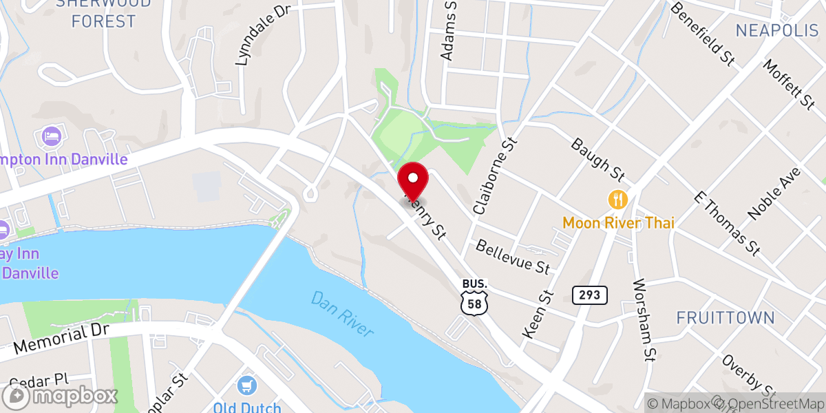 Map showing location of First Pilgrim Church