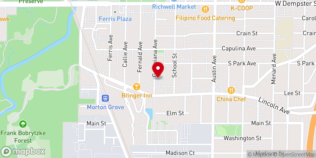 Map showing location of Garam Christian Church