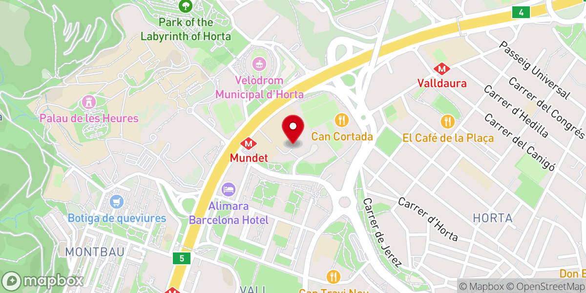 Map showing location of Monasterio de la Visitación de Santa María (Salesas)