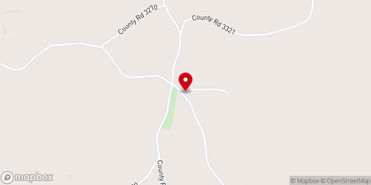 Map showing location of Little Brown Creek Freewill Baptist Church