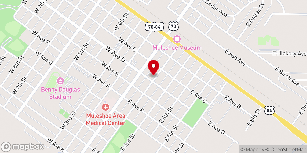 Map showing location of Trinity Christian Youth Center