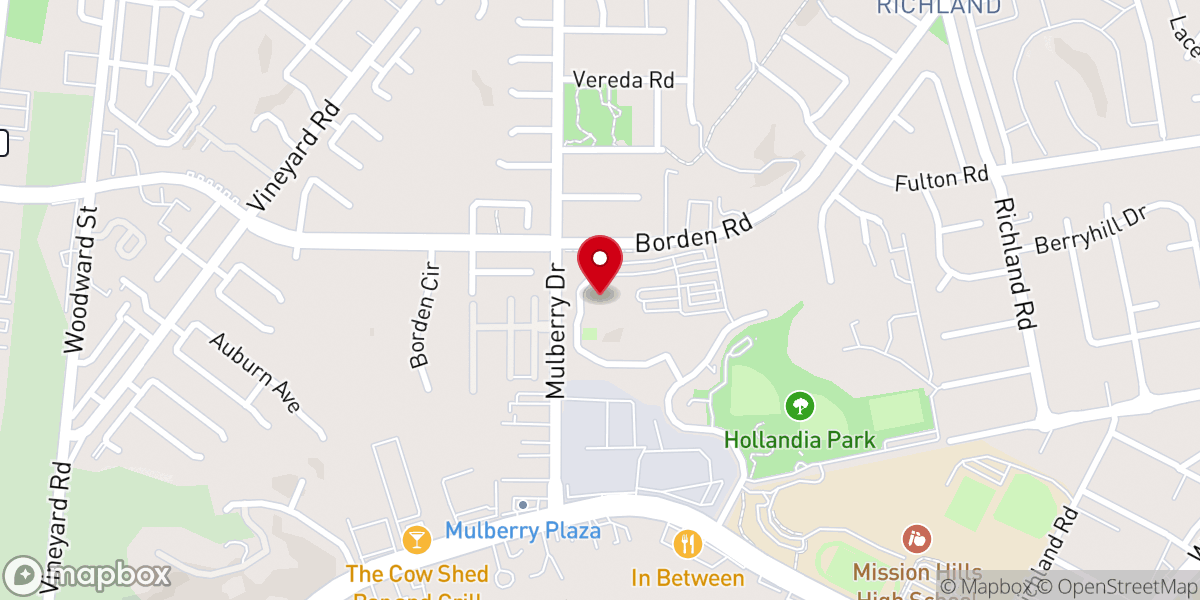 Map showing location of Mission Hills Church Preschool