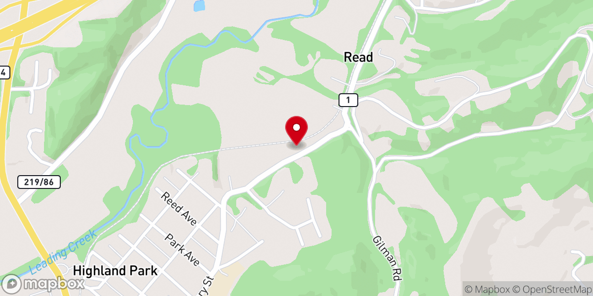 Map showing location of Seventh-Day Adventist Church
