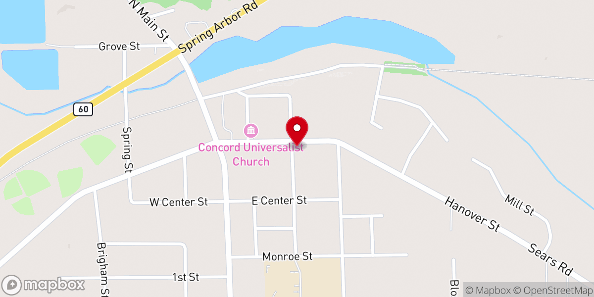 Map showing location of Presbyterian Manse