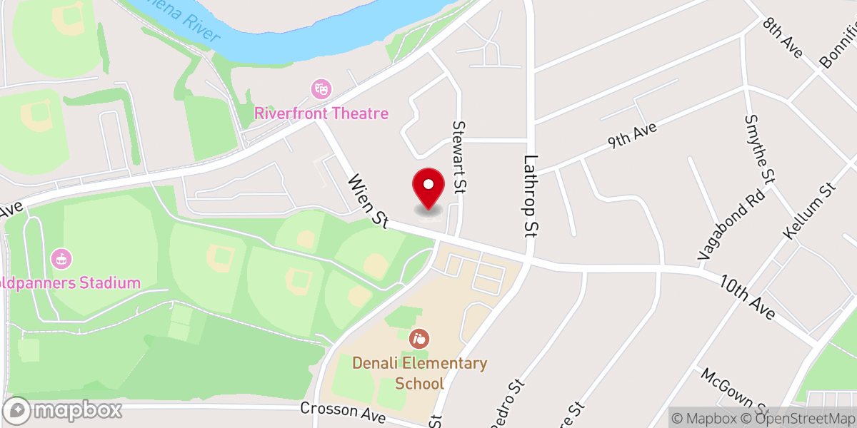 Map showing location of The Salvation Army Fairbanks