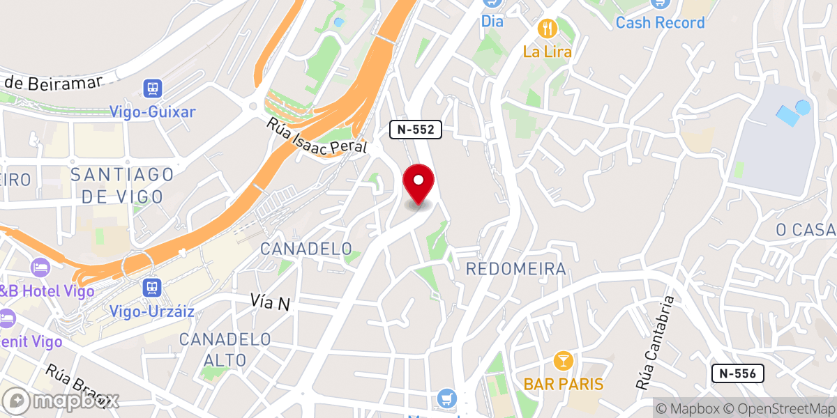 Map showing location of Iglesia Episcopal del Poderoso Salvador.Parroquia de Vigo (Comunión Anglicana)