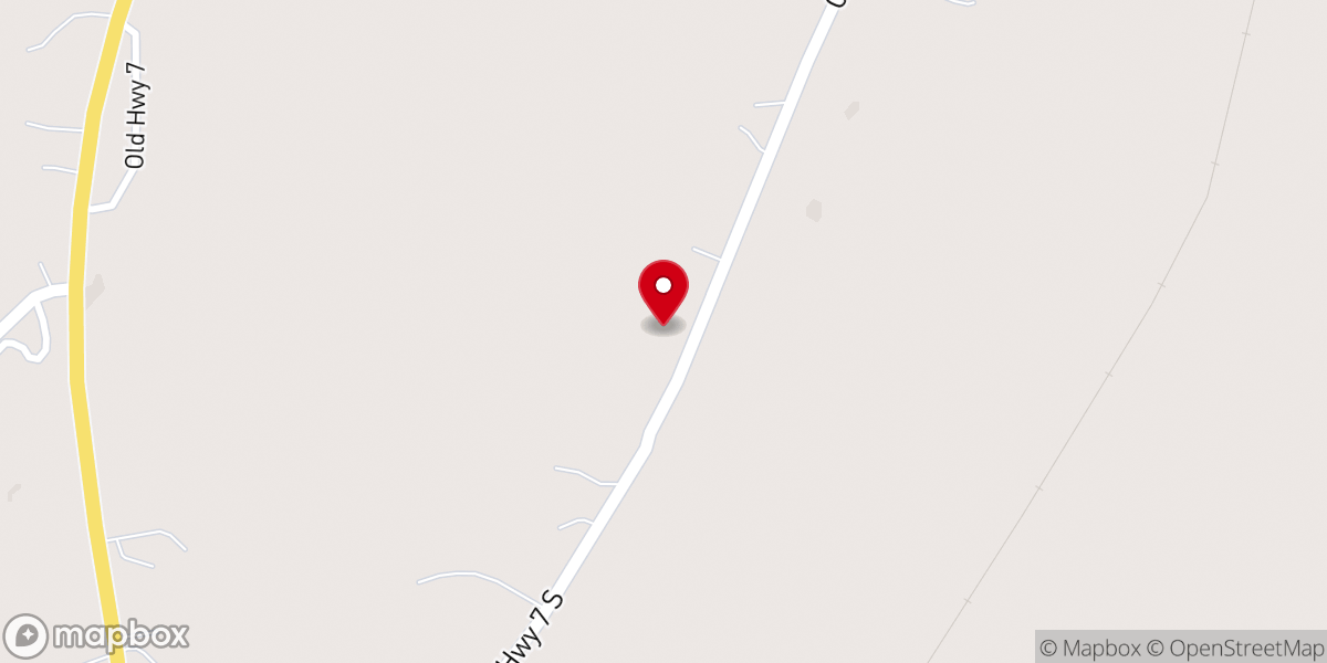 Map showing location of Greenfield Presbyterian Church