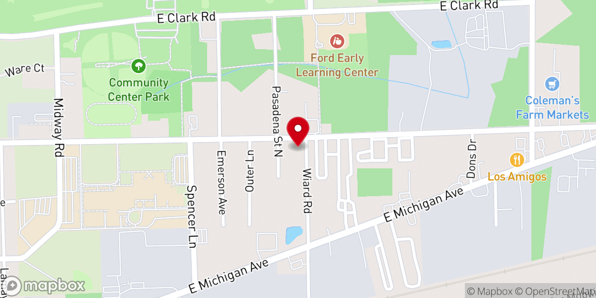 Map showing location of Christ Temple Baptist Church