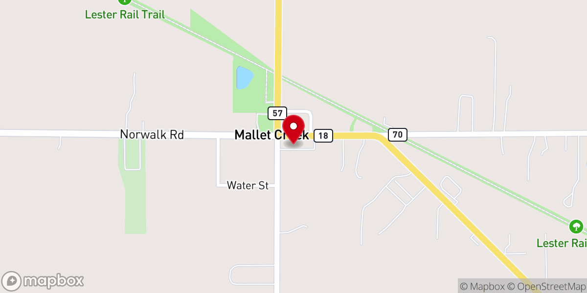 Map showing location of York United Methodist Church