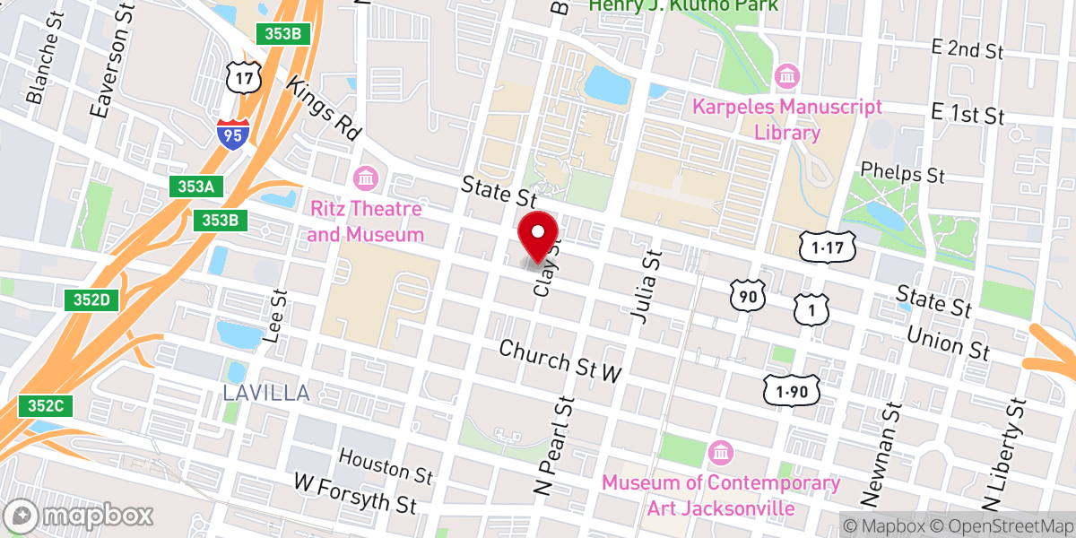 Map showing location of United House of Prayer
