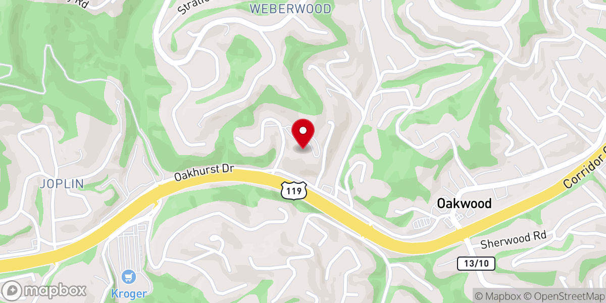 Map showing location of St. Timothy Lutheran Church