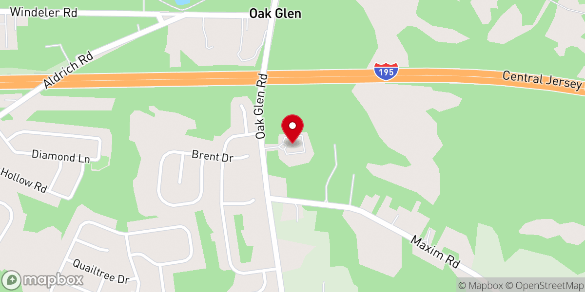 Map showing location of Christ Church