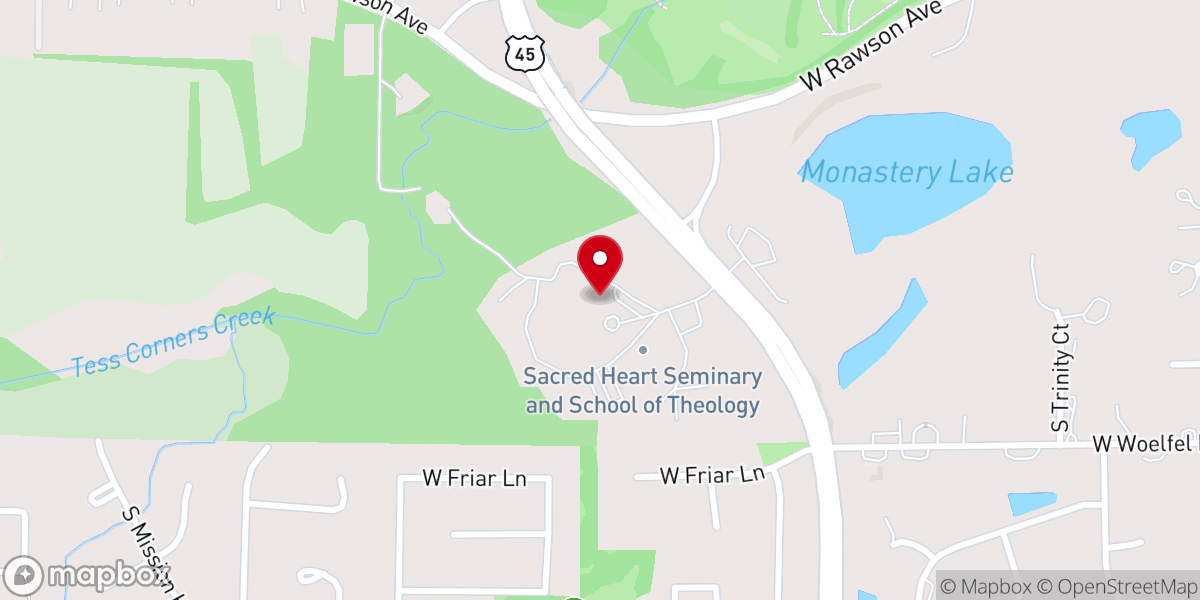 Map showing location of Priests of the Sacred Heart - Sacred Heart Monastery