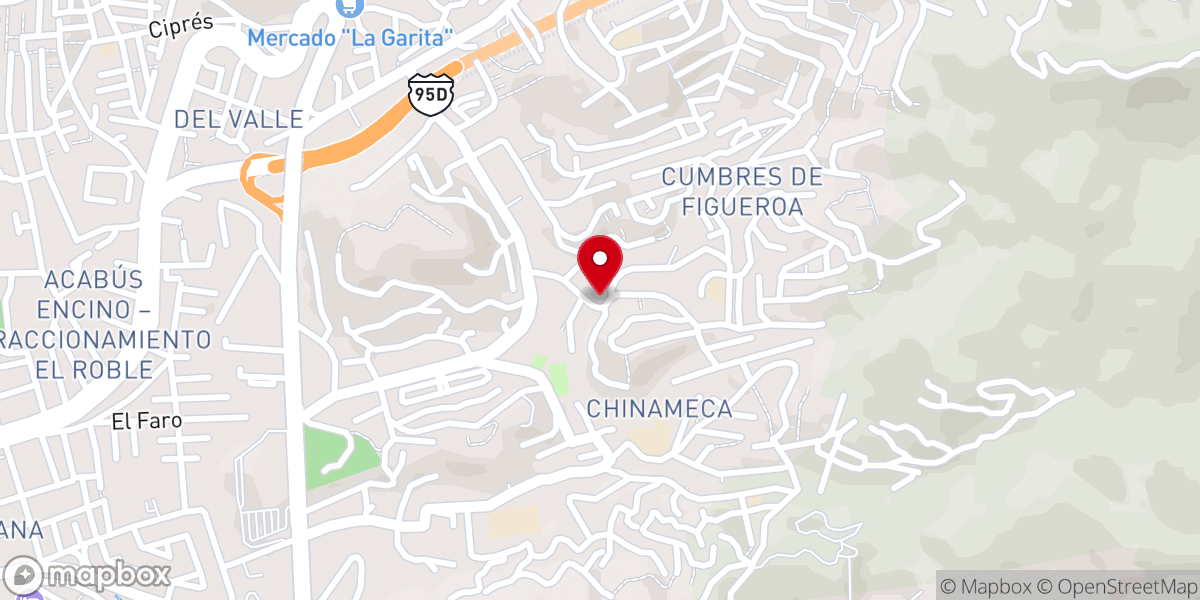 Map showing location of Parroquía Nuestra Señora San Juan de los Lagos