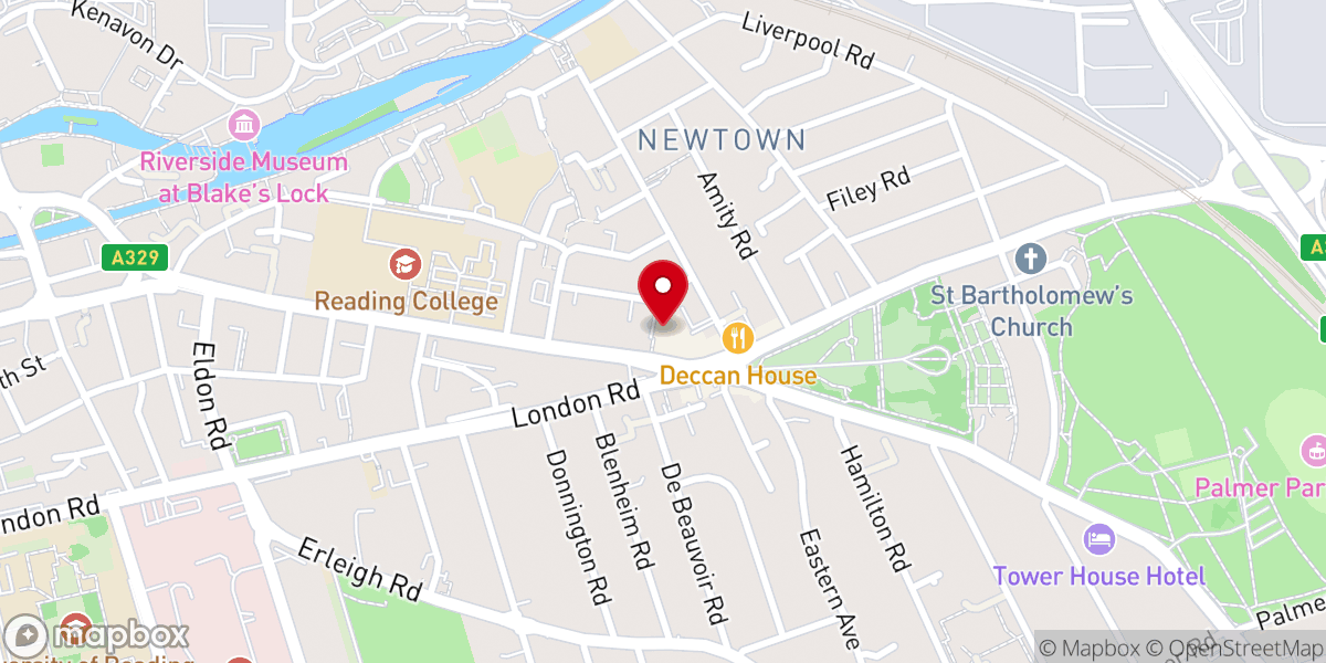 Map showing location of RCCC