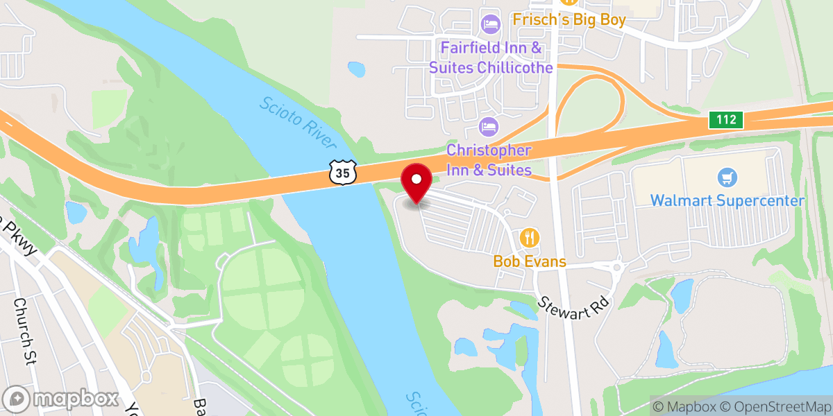 Map showing location of Centerpoint Church