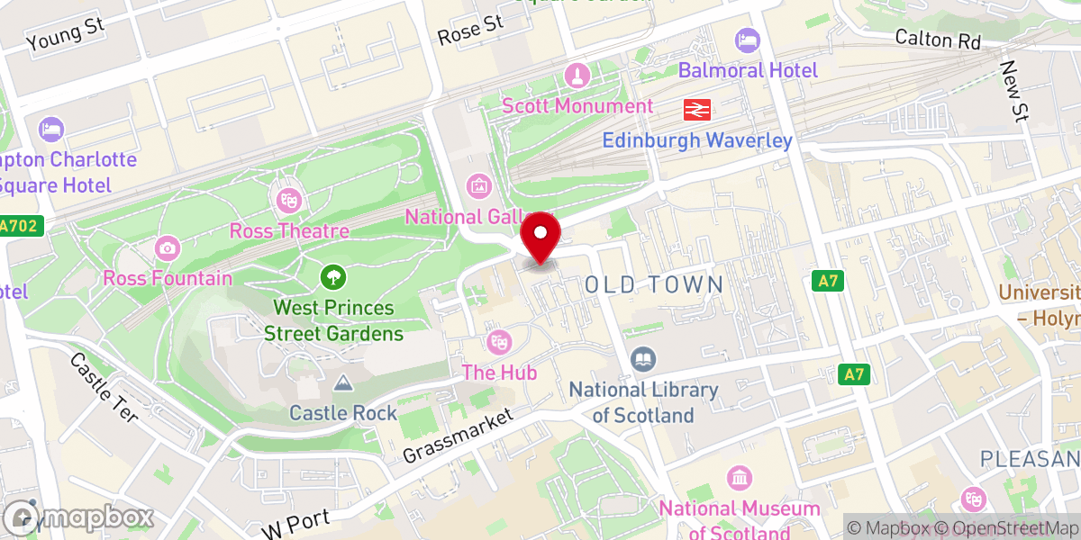 Map showing location of Free Church of Scotland