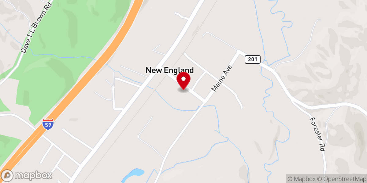 Map showing location of Saint Katharine Drexel Catholic Church