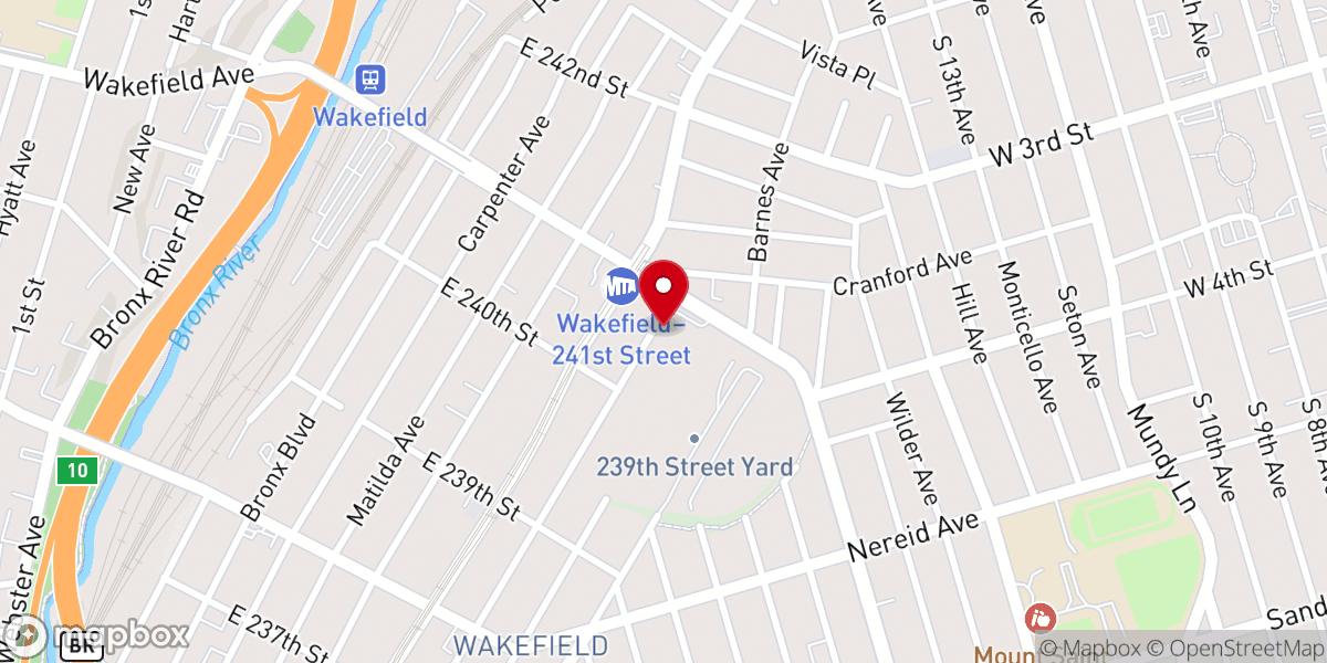 Map showing location of RCCG Tabernacle of Restoration